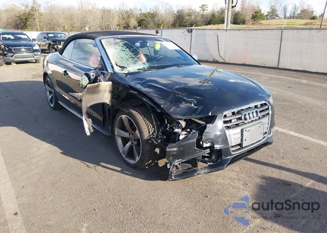 2014 Audi S5 3.0T Premium Plus z USA, uszkodzony, nr VIN WAUCGAFH0EN004889